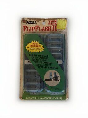 Vintage 1970s KMart Twin Pack Flip Flash II Flash Bars NOS Full Christmas Photos